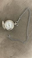 Pocket watch Margi Man in Steel 15422